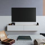L'occi Concept Delphin 180 cm Kapaklı Tv Ünitesi DLP8-AW Çam-Beyaz - Beyaz - Çam