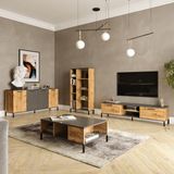 L'occi Concept Joseph Tv Ünitesi Orta Sehpa Konsol Kitaplık 4'lü Set Çam Jz6-Aa