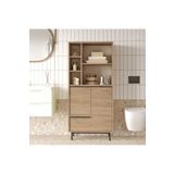 L'occi Concept Leena Banyo Dolabı Çok Amaçlı Dolap 3 Kapaklı Metal Ayaklı Sepet LA9C-S