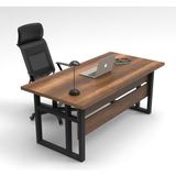 L'occi Concept March A Ofis Çalışma Masası Metal Ayaklı Barok 180cm*90cm