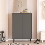 L'occi Concept Sleek 72 cm Ayakkabılık Metal Ayaklı 5 Raflı Antrasit SK1-AN