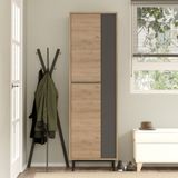 L'occi Concept Sleek Ayakkabılık Metal Ayaklı 9 Raflı Sepet-Antrasit Sk2-Sa - Kahverengi