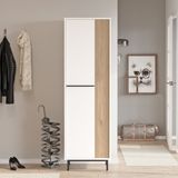 L'occi Concept Sleek Ayakkabılık Metal Ayaklı 9 Raflı Sepet-Beyaz Sk2-Ws - Kahverengi