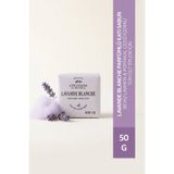 L'Occitane Lavande Blanche Parfümlü Katı Sabun, Beyaz Lavanta ve Portakal Çiçeği Özlü, 50 g