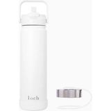 Loch Paslanmaz Çelik Termos Matara 650 ml Beyaz
