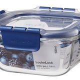 Locknlock LBG214 LL Top Class 500 ml Kare Kilitli Mavi Fırın Saklama Kabı