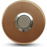 Lockway Bronz Paslanmaz Tek Kontak Zil Butonu