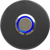 Lockway Z-101AM Antresit Paslanmaz Tek Kontak Zil Butonu Mavi LED