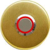 LOCKWAY Z-101GK Paslanmaz Zil Butonu - Altın Renk Kırmızı Led