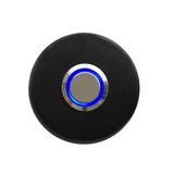 Lockway Z-101SM Siyah Paslanmaz Tek Kontak Zil Butonu Mavi LED