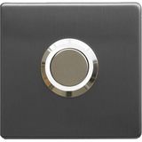 Lockway Z-201ABL Antresit Paslanmaz Tek Kontak Zil Butonu Beyaz LED