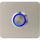 LOCKWAY Z-401M Paslanmaz 304 Kare Zil butonu 52x52mm Mavi Led