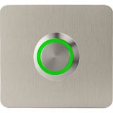 LOCKWAY Z-401Y Paslanmaz 304 Kare Zil butonu 52x52mm Yeşil Led