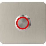 Lockway Z402K Paslanmaz 304 Kare Zil Butonu 60X60MM Kırmızı LED