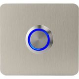 Lockway Z402M Paslanmaz 304 Kare Zil Butonu 60X60MM Mavi LED