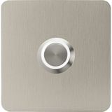 Lockway Z403B Paslanmaz 304 Kare Zil Butonu 70X70MM Beyaz LED