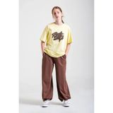 Loco Loco Kız Çocuk 8406 T-Shirt- Pantolon 2 Iplik Takım - 8 - 9 Yaş - Sarı