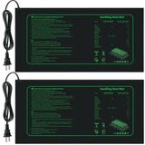 LOCONHA Tohum Başlangıç için 2 Paket Fide Isı Matı, Kapalı Bitkiler Çimlenme için 10 "x 20.7" Su Geçirmez Isıtma Pedi