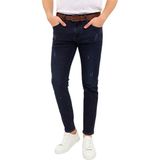 Locus Jeans Erkek Silim Fit Jeans Tırnak Eskitme Model Pantolon 311 BGL-ST04975 - Lacivert - 31 / 34