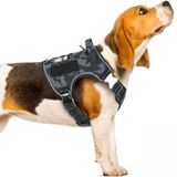 Locust Tree Solutions Keçiboynuzu Ağacı Kamuflaj Gri ve Siyah Taktik Köpek Koşum Takımı (Small)
