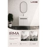 LODE Bath IRMA SERİSİ 60 Cm Lavabolu Alt Banyo Dolabı, Kapaklı Banyo Alt Dolabı,Seramik Lavabo Dahil LD00004626