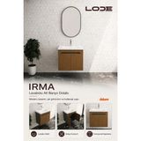 Lode Bath Irma Serisi 60 cm Lavabolu Alt Banyo Dolabı, Kapaklı Banyo Alt Dolabı,seramik Lavabo Dahil