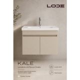 LODE Bath KALE 70Cm Demonte Lavabolu Alt Banyo Dolabı, Seramik Lavabo Dahil