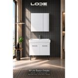 LODE Bath LODE PALİS AYAKLI %100 MDF - ALT DOLAP - CERASTYLE SHARP 80 CM SERAMİK LAVABO DAHİL
