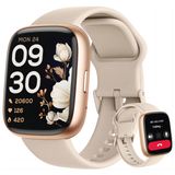 LODIMEKE Akıllı saat, Alexa dahili, cevap verme/arama yapma, 44 mm akıllı saat, kadın, erkek, 4,65 cm spor saat, IP68 su geçirmez, nabız SpO2 uyku stres monitörü, Android ve iOS telefon için adım