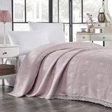 Lodos Home %100 Pamuklu Çift Kişilik Pike – 220X240 cm - Pudra
