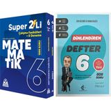 Lodos Yayınları Örnek Akademi 6. Sınıf Süper Ikili Matematik ve Eker Test Din Kültürü Dinlendiren Konu Anlatımlı Defter Seti 2 Kitap