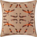 Loewe Anagram Ingiliz Tasarımı Yün ve Kaşmir Dekoratif Yastık - 51 x 51 cm - Bej