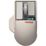 Lofree Touch Kablosuz Mouse 2400 DPI Bluetooth ile Ev - Ofis Kullanımı için Şarj Edilebilir Gri - Bej