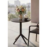 Loft 60 Cm Katlanır Lüks Kafe Masası Bahçe, Balkon, Kafe Ve Restoran Masası