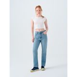 Loft Comfort Straight Comfort Fit Kadın Pantolon - Denim - 25 / 28