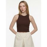 Loft Crop Kadın Atlet - Kahverengi - XS