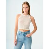 Loft Crop Kadın Atlet - M - Beyaz