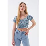 Loft Crop Kadın Bluz K.kol