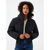 Loft Crop Kadın Mont - Siyah