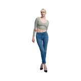 Loft Elena Slim Fit Kadın Jean Pantolon, Mavi, 27-30