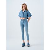 Loft Elena Slim Fit Kadın Pantolon - Denim - 26 / 30