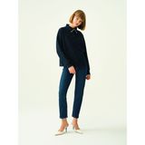 Loft Elena Slim Fit Kadın Pantolon - Koyu Mavi - 32 - 32