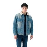 LOFT Erkek Jean Ceket, Oversize Kalıp, Werner Sherpa Wash, M Beden
