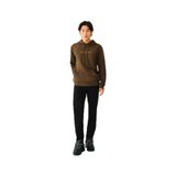 LOFT Erkek Kapüşonlu Sweatshirt, Haki, XL