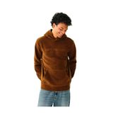 LOFT Erkek Kapüşonlu Sweatshirt, Kahverengi, M Beden