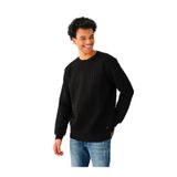 LOFT Erkek Sweatshirt, Bisiklet Yaka, Oversize Kalıp, Siyah, XL