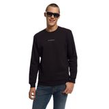 LOFT Erkek Sweatshirt, Bisiklet Yaka, Siyah, S Beden S