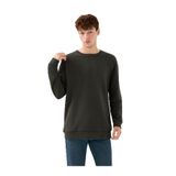 LOFT Erkek Sweatshirt, Bisiklet Yaka, Uzun Kol, Oversize, Kahverengi, M Beden