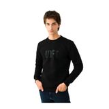 LOFT Erkek Sweatshirt, Bisiklet Yaka, Uzun Kol, Siyah, XL
