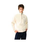 LOFT Erkek Sweatshirt, Dik Yaka, Uzun Kol, Ekru, L Beden